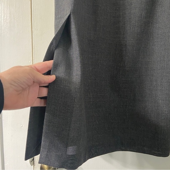 Shirin Guild Straight Dark Gray Maxi Wool Skirt - Picture 7 of 14